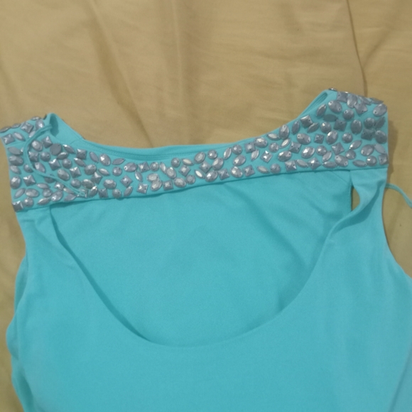Maggy London Women's Size 4P Teal Dress NWOT Party Shopping Dancing - Picture 3 of 5